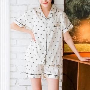 아트박스/아도라하우스 여성 잠옷 홈웨어 미니 리본 파자마