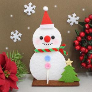 아트박스/오피스큐 눈사람스탠딩펠트 5set