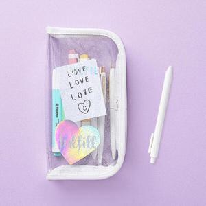 아트박스/문구앤토이스 글리터 클리어 펜 파우치