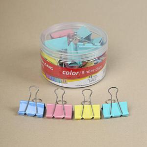 아트박스/위드마켓 문구존 컬러 더블 클립 24p세트(4cm)