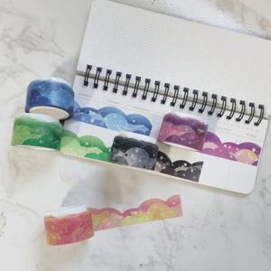 아트박스/지오테이프 별구름깊은밤 다이컷마스킹테이프