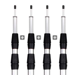 아트박스/벅703 알루미늄 3단 높이조절 타프폴대 2400 4개 SET