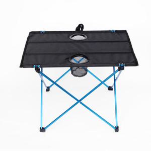 아트박스/위드마켓 초경량 2구 컵홀더 캠핑테이블(블루)