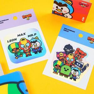 아트박스/오피스큐 브롤스타즈홀로그램데코스티커 트리플