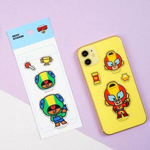 아트박스/오피스큐 브롤스타즈데코스티커 단체 옐로우