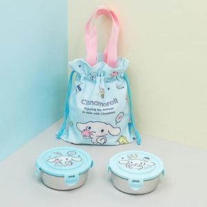 아트박스/키즈키즈 산리오 시나모롤 원형스텐2단도시락4132