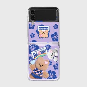 아트박스/어프어프 ALOHA COVY AND CHICHI(Z플립-클리어하드)