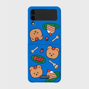 아트박스/어프어프 STRAWBERRY CAKE COVY-BLUE(Z플립-하드)