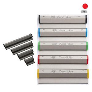 아트박스/오피스큐 아톰 칼라메모홀더 중 80x18x12mm 적색 80mm