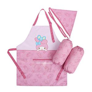 아트박스/키즈키즈 마이멜로디 허니 앞치마 토시두건 3종세트