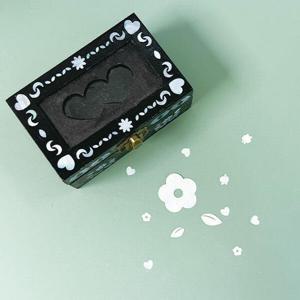 아트박스/토단 미니 하트 원목 보관함 자개공예 - 1인세트