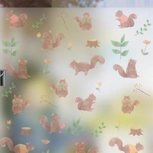 아트박스/낭만창고 dgse086-아기 다람쥐-반투명시트지