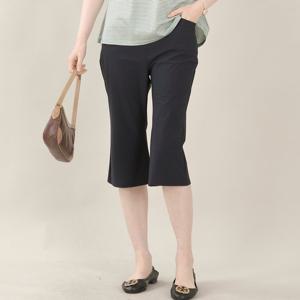 애비뉴투지 엄마옷 아이스 얇은 나일론 밴딩 여름 칠부 나팔 바지 P06547