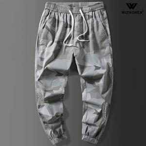 남성 여름 조거 밴딩 팬츠 위장 트레이닝 바지 WI218PN