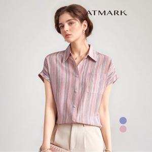 ATMARK 롤업세로스트라이프셔츠_AA53SH020G