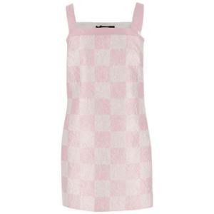 Versace 체크 프린트 민소매 미니 드레스 10150051A10692 2PQ50 TP944139440