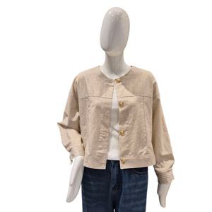 [파파야]노카라 린넨 재킷(PNPRJK007B)