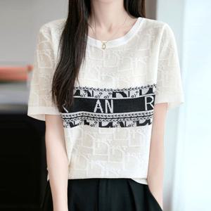 에이인 배색 반팔니트_BJ2LK062