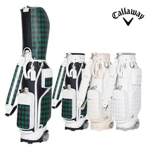 캘러웨이 필리 아가일 여성용 골프 바퀴형 캐디백