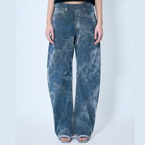 26 SS 알렉산더 왕 로우 라이즈 클라우딩 플로킹 데님 진 그레이 4DC1254595 132A