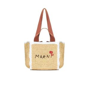 Marni 로고 자수 우븐 탑 핸들 백 SHMP0121L0P6769 ZO761 TP937022704