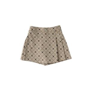 [밍크뮤]SC(베이지)체리쟈가드스커트팬츠(35A1543201)2025가을겨울 숏바지 편한바지 A