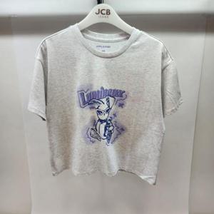 애플핑크 HC06 그래피티 래빗 루즈핏 코튼 반팔티 APK8U304GSC