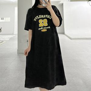 케파빌리티 오버핏 반팔 원피스 FD-0348