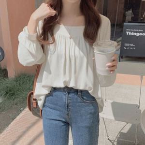 러블리 스퀘어 넥 블라우스 FD-0010