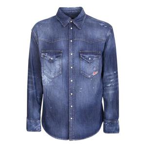 디스퀘어드2 데님 셔츠 S74DM0701 S30341 470 Blue