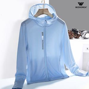 남성 여름 냉감 후드 집업 자켓 자외선차단 바람막이 WI223J