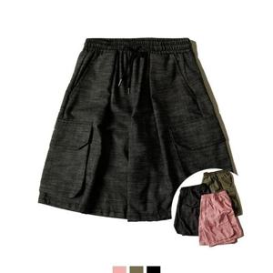 린넨 카고 버뮤다반바지