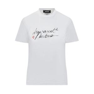 디스퀘어드2 반팔 티셔츠 S72GD0571D20020 100 WHITE