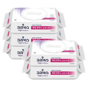 [땡큐온]크리넥스 데일리소독티슈 99.99 캡50매 x5개