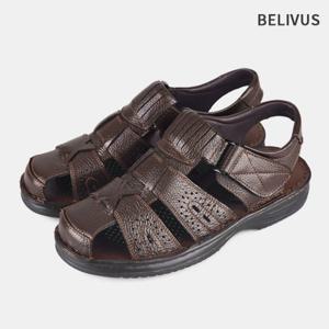 빌리버스 남자 소가죽 샌들 스트랩 여행 신발 BM210