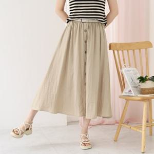 [웬디즈갤러리]위디 린넨 버튼 롱스커트 /데일리 바캉스 외출 RSK125