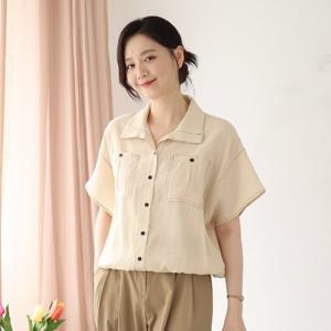 [웬디즈갤러리]캣츠 스티치 반팔셔츠 /여성 여름 외출 오피스 RSH112