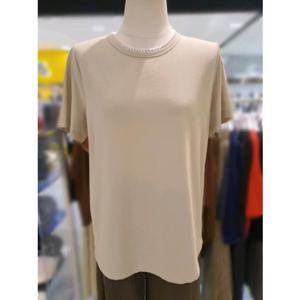 베네통  넥 자수 기본  티셔츠BATS96541