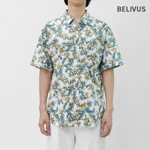 빌리버스 남성 하와이안 셔츠 반팔 꽃무늬 여름 남방 BBI113
