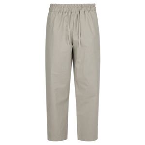 남자 여름 와이드 밴딩 스판 린넨 팬츠 NE-PTS-Q023-베이지