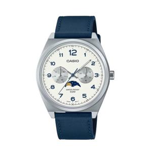 카시오 남성 가죽 손목 시계 문페이즈 MTP-M300L-7A