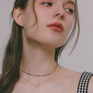 제이로렌 뮤트 원석 볼 펜던트 실버 목걸이 N01141