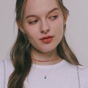 제이로렌 컬러 시드 크리스탈 목걸이 N01225