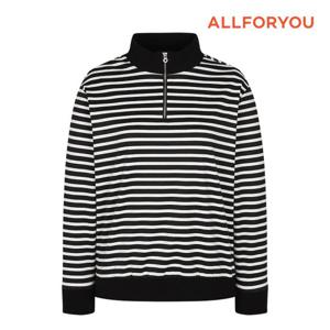 [올포유][올포유]여성 스트라이프 반집업 티셔츠 ALTHM7331-199