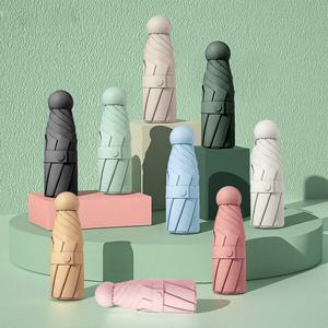 [포유매트]포유렐라 마카롱 캡슐 UV차단 암막 자동 접이식 우산