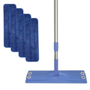 그린피아 초극세사 밀대+물걸레패드4P 바닥청소 걸레 걸레리필용 밀대패드 밀대패드리필 청소걸레리필 청소