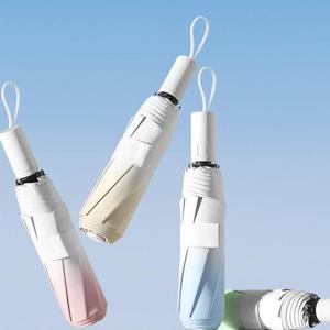 LILU3197 파스텔 3단 자동 우산 양산 자외선차단 접이식 양우산