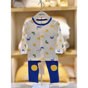 아가방 세이브존02 블루 무릎패치 슬림 내의세트 02s757610