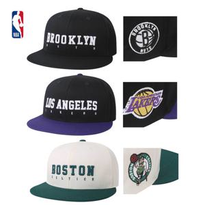 NBA 농구팀 빅 레터링 어센틱 하이플랫 스냅백 모자 N255AP641P