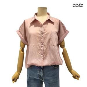 [에이비에프지]컬러플 캡소매 롱 남방 APZ2ZB44F